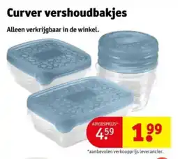 Kruidvat Curver vershoudbakjes aanbieding