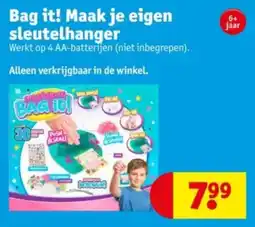 Kruidvat Bag it maak je eigen sleutelhanger aanbieding