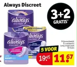 Kruidvat Always discreet aanbieding