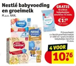 Kruidvat Nestlé babyvoeding en groeimelk aanbieding