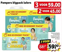 Kruidvat Pampers bigpack luiers aanbieding