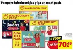 Kruidvat Pampers luierbroekjes giga en maxi pack aanbieding
