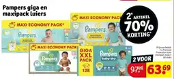 Kruidvat Pampers giga en maxipack luiers aanbieding