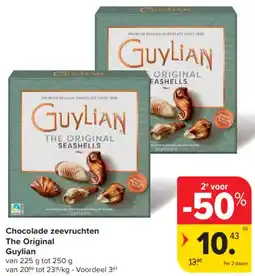 Carrefour Market Chocolade zeevruchten The Original Guylian aanbieding