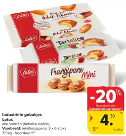 Carrefour Market Industriële gebakjes Lotus aanbieding