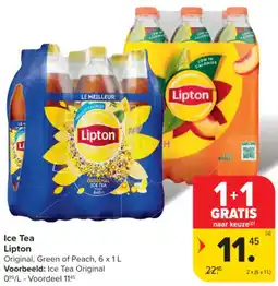 Carrefour Market Ice Tea Lipton aanbieding