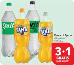 Carrefour Market Fanta of Sprite aanbieding