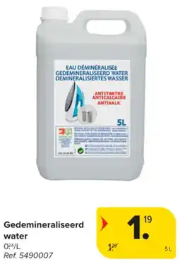 Carrefour Market Gedemineraliseerd Water aanbieding