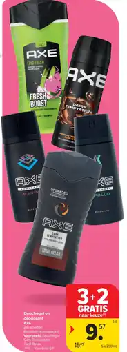 Carrefour Market Douchegel en deodorant Axe aanbieding