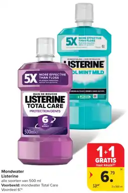Carrefour Market Mondwater Listerine aanbieding