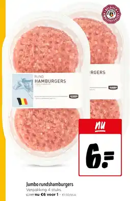 Jumbo Jumbo rundshamburgers Verpakking aanbieding