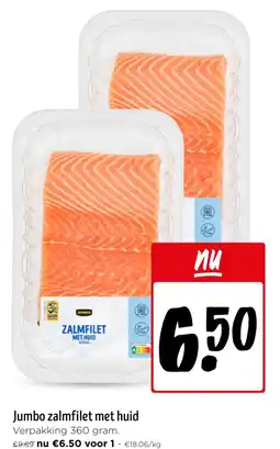 Jumbo Jumbo zalmfilet met huid aanbieding