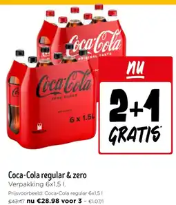 Jumbo Coca-Cola regular & zero aanbieding