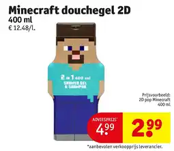 Kruidvat Minecraft douchegel 2D 400 ml aanbieding