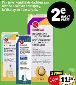 Kruidvat Hoestdrank 2-1 Suikervrij 120 ml aanbieding