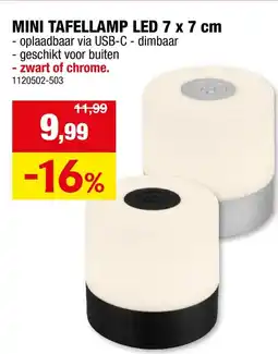 Hubo Mini Tafellamp Led aanbieding