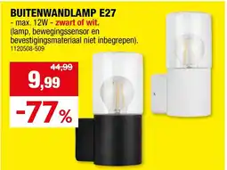 Hubo Buitenwandlamp E27 aanbieding
