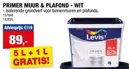 Hubo Levis Primer muur & plafond -PRIMER MUUR & PLAFOND - WIT wit aanbieding