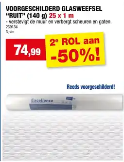 Hubo Voorgeschilderd Glasweefsel Ruit aanbieding