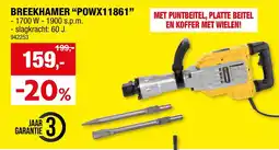 Hubo Breekhamer POWX11861 aanbieding