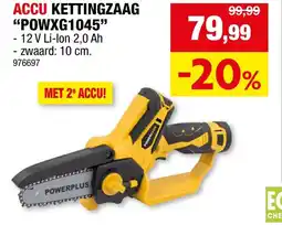 Hubo Accu Kettingzaag POWXG1045 aanbieding