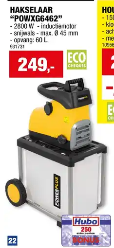Hubo Hakselaar POWXG6462 aanbieding