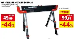 Hubo Diggers Verstelbare Metalen Schraag aanbieding