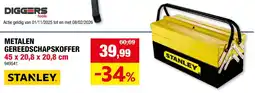 Hubo Stanley Metalen Gereedschapskoffer aanbieding