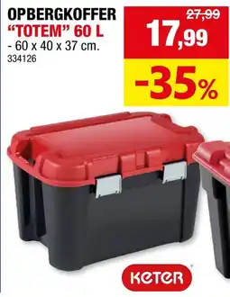 Hubo Keter Opbergkoffer Totem aanbieding