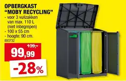Hubo Opbergkast Moby Recycling aanbieding