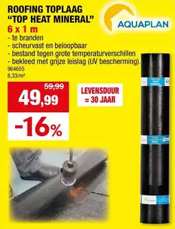 Hubo Roofing Toplaag Top Heat Mineral aanbieding