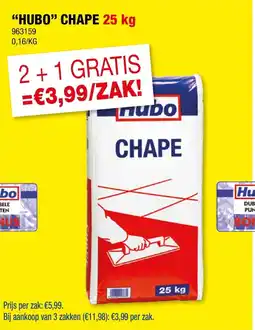 Hubo Hubo Chape aanbieding