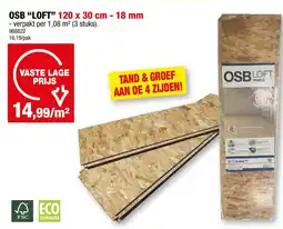 Hubo OSB Loft 18 mm aanbieding