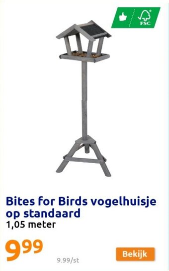 Action Bites for Birds vogelhuisje op standaard aanbieding