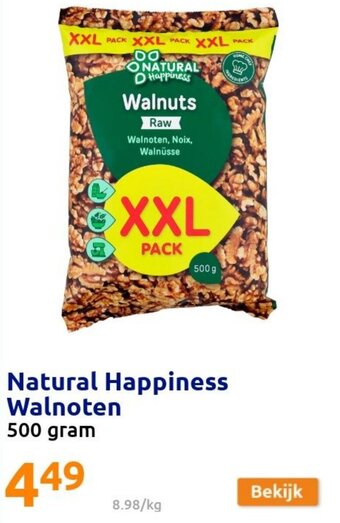 Action Natural Happiness Walnoten aanbieding
