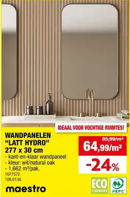 Hubo Wandpanelen latt hydro aanbieding