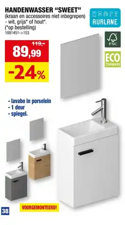 Hubo Handenwasser sweet aanbieding