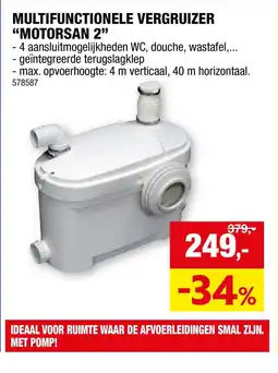Hubo Multifunctionele vergruizer motorsan 2 aanbieding