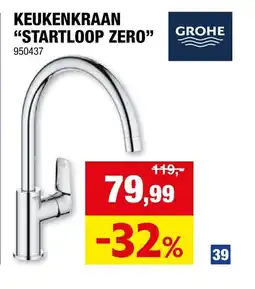 Hubo Keukenkraan startloop zero aanbieding