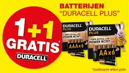 Hubo Batterijen duracell plus aanbieding