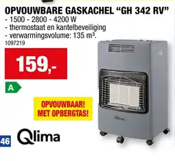 Hubo Opvouwbare gaskachel GH 342 RV aanbieding