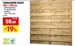 Hubo Tuinscherm recht aanbieding