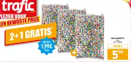Trafic Zak confetti aanbieding