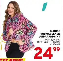 Trafic Blouse volwassenen luipaardprint aanbieding