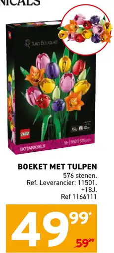 Trafic Boeket met tulpen aanbieding