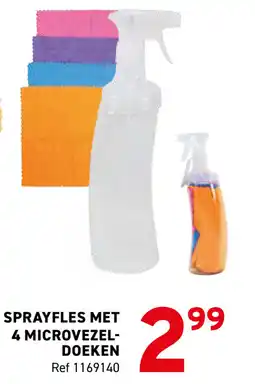 Trafic Sprayfles met 4 microvezel doeken aanbieding