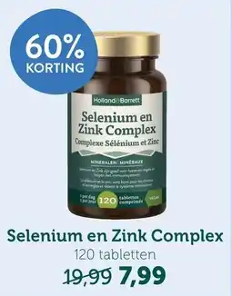 Holland & Barrett Selenium en Zink Complex aanbieding