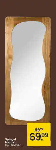 Xenos Spiegel hout XL aanbieding