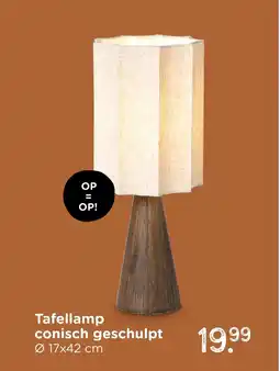 Xenos Tafellamp conisch geschulpt aanbieding