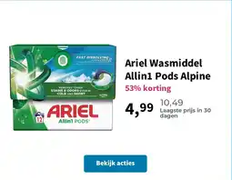 Plein.nl Ariel Wasmiddel Allin1 Pods Alpine aanbieding